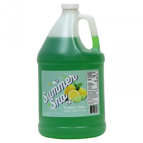 Paragon Summer Sno Premium Snow Cone Syrup 1 Gallon - Lemon Lime