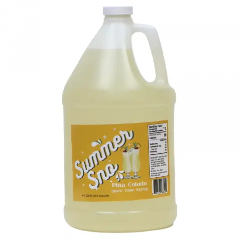Paragon Summer Sno Premium Snow Cone Syrup 1 Gallon - Pina Colada