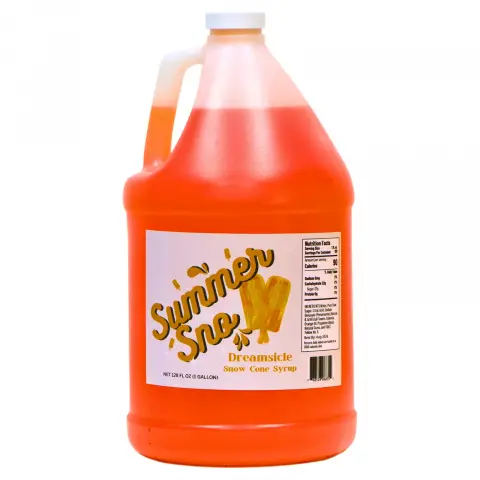 Paragon Summer Sno Premium Snow Cone Syrup 1 Gallon - Dreamsicle