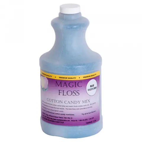 Paragon Magic Floss Flavored Sugar - Blue Raspberry - Case of 6 x 4 lb Bottles
