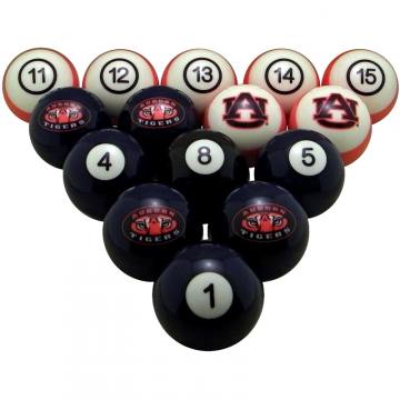 Auburn Tigers Pool Ball Set