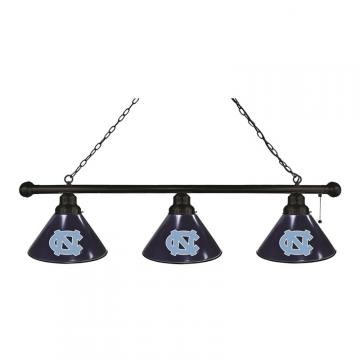 North Carolina Tar Heels 3 Shade Black Billiard Light
