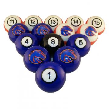 Boise State Broncos Pool Ball Set