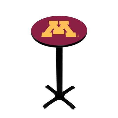 Minnesota Golden Gophers Pedestal Pub Table in Maroon