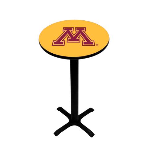 Minnesota Golden Gophers Pedestal Pub Table in Gold
