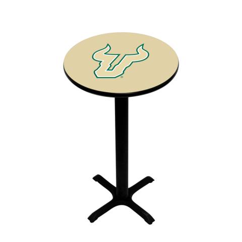 South Florida Bulls Pedestal Pub Table in Gold