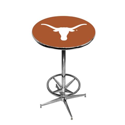 Texas Longhorns Pub Table with Foot Ring Base in Orange