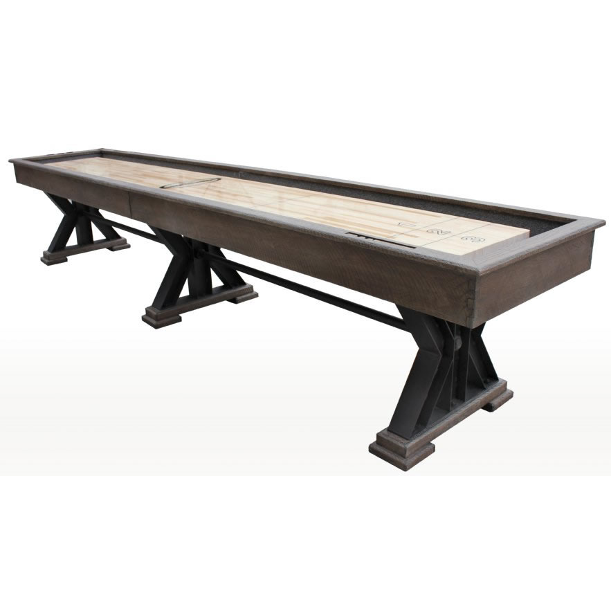 Berner Weathered 12 Shuffleboard Table Desert Sand American Super Sports