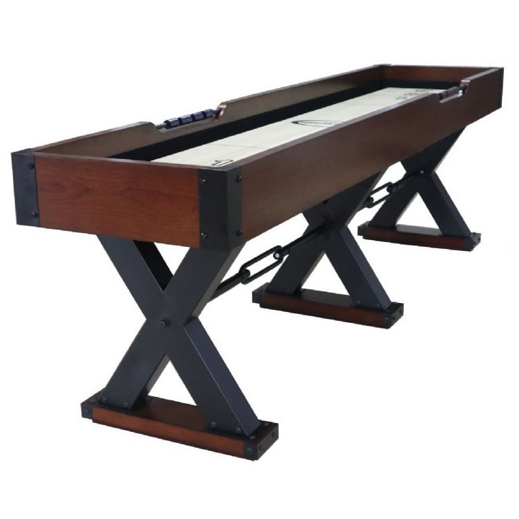 Berner Xtreme 9 Shuffleboard Table Walnut American Super Sports
