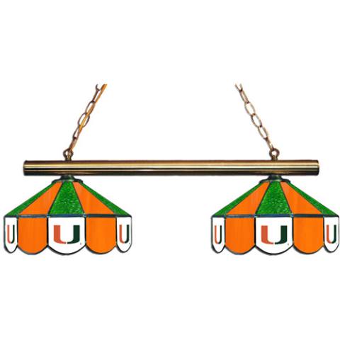 Miami Hurricanes 2 Shade Game Lamp
