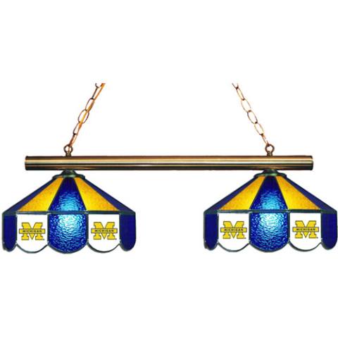 Michigan Wolverines 2 Shade Game Lamp