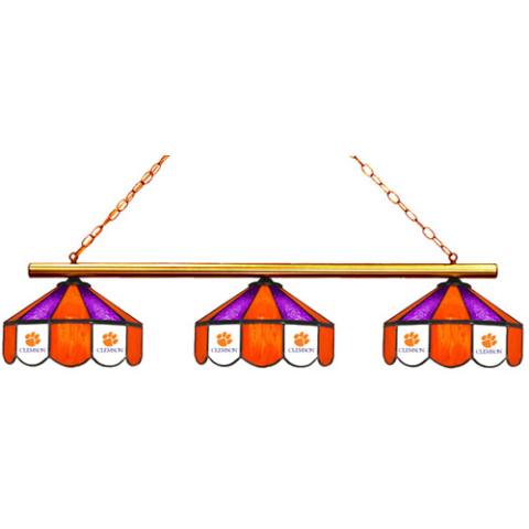 Clemson Tigers 3 Shade Billiard Lamp