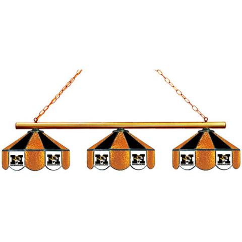Missouri Tigers 3 Shade Billiard Lamp