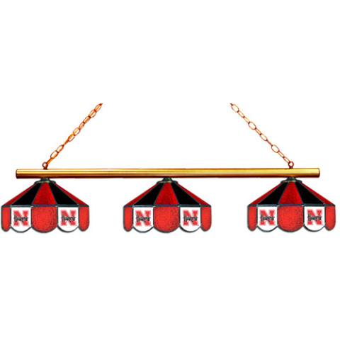 Nebraska Cornhuskers 3 Shade Billiard Lamp