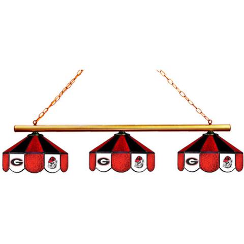 Georgia Bulldogs 3 Shade Billiard Lamp
