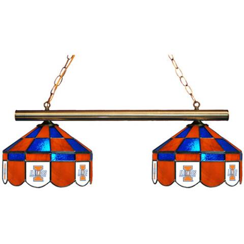 Illinois Fighting Illini Executive 2 Shade Game Lamp
