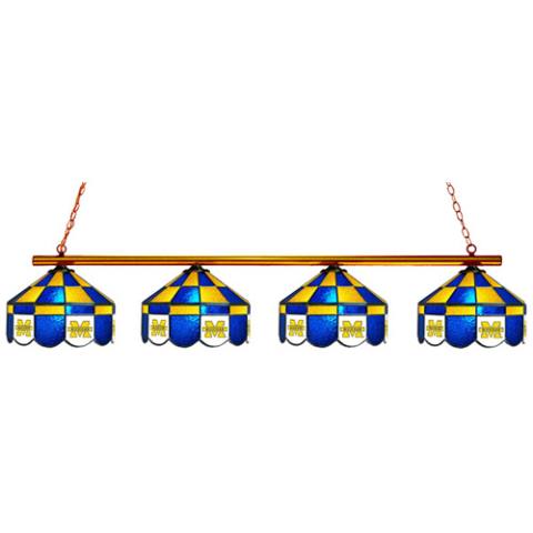 Michigan Wolverines Executive 4 Light Billiard Light
