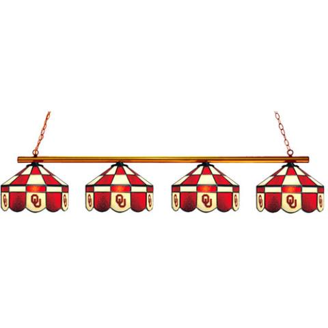 Oklahoma Sooners Executive 4 Light Billiard Light