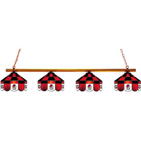 Georgia Bulldogs Executive 4 Light Billiard Light
