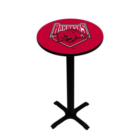 Arkansas Razorbacks Black Pub Table