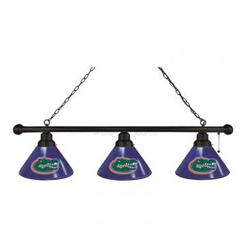 Florida Gators 3 Shade Black Billiard Light