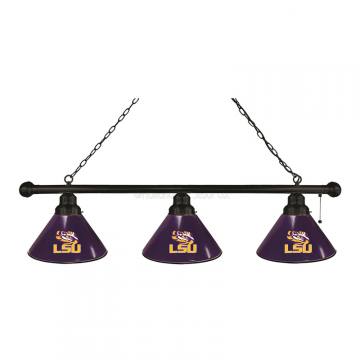 LSU Tigers 3 Shade Black Billiard Light