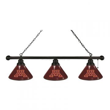 Minnesota Gophers 3 Shade Black Billiard Light
