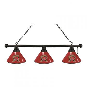 Maryland Terrapins 3 Shade Black Billiard Light