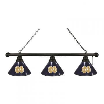 Notre Dame Fighting Irish 3 Shade Black Billiard Light