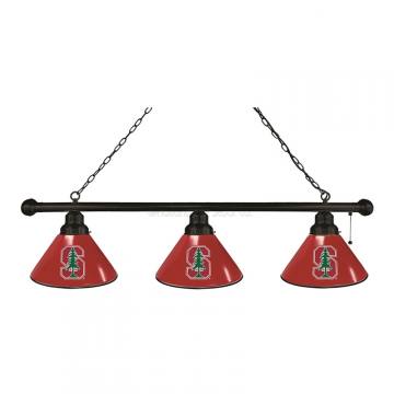 Stanford Cardinal 3 Shade Black Billiard Light