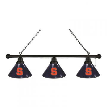 Syracuse Orange 3 Shade Black Billiard Light