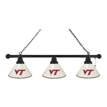 Virginia Tech Hokies 3 Shade Black Billiard Light