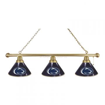 Penn State Nittany Lions 3 Shade Brass Billiard Light
