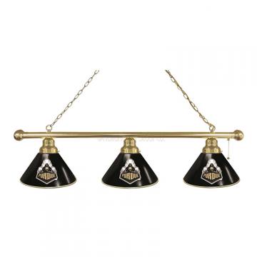 Purdue Boilermakers 3 Shade Brass Billiard Light
