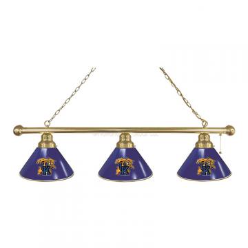 Kentucky Wildcats 3 Shade Cat Brass Billiard Light