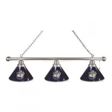 Georgetown Hoyas 3 Shade Chrome Billiard Light