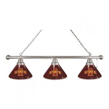 Iowa State Cyclones 3 Shade Chrome Billiard Light