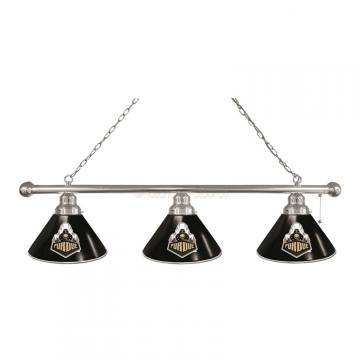 Purdue Boilermakers 3 Shade Chrome Billiard Light