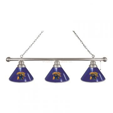 Kentucky Wildcats 3 Shade Cat Chrome Billiard Light