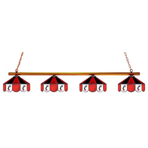 Cincinnati Bearcats 4 Shade Billiard Lamp