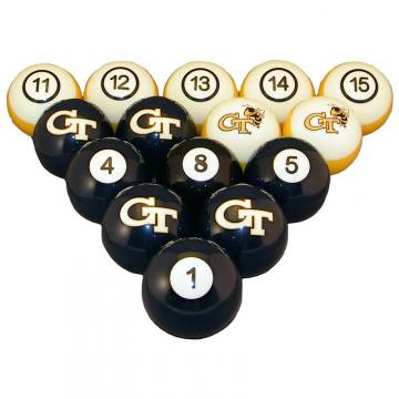 Georgia Tech Yellow Jackets Pool Ball Set