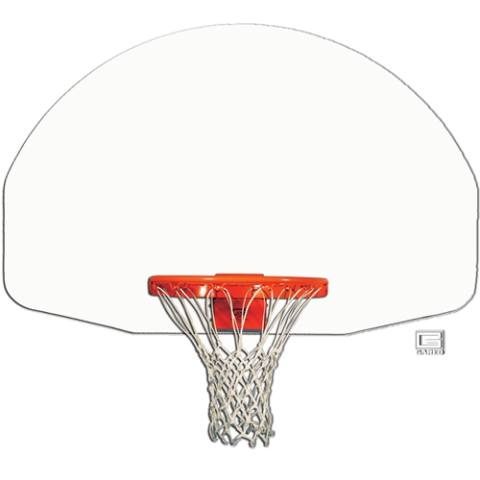 Gared 35" x 54" Front-Mount Steel Fan-Shape Backboard