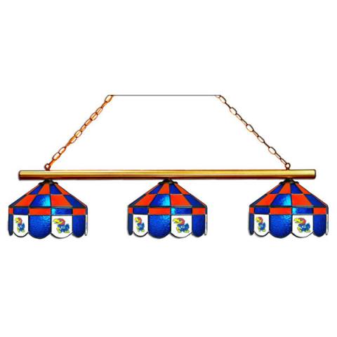 Kansas Jayhawks Executive 3 Shade Billiard Lamp