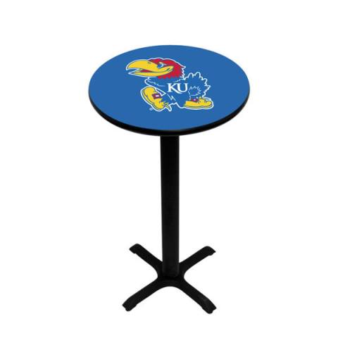 Kansas Jayhawks Black Pub Table