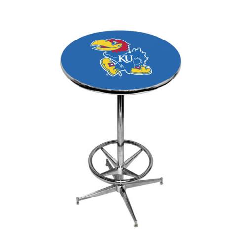 Kansas Jayhawks Chrome Pub Table