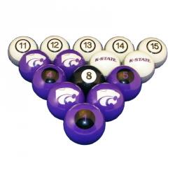 Kansas State Wildcats Pool Ball Set