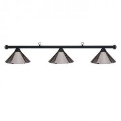 HJ Scott Matte Black Billiard Light - Gunmetal Shade