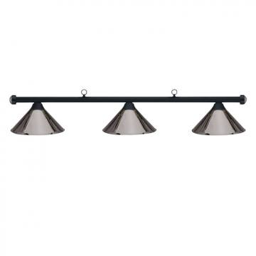 HJ Scott Matte Black Billiard Light - Gunmetal Shade