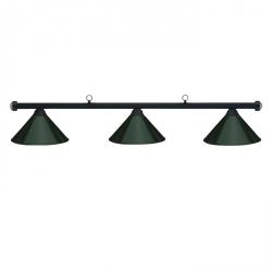 HJ Scott Matte Black Billiard Light - Green Shade