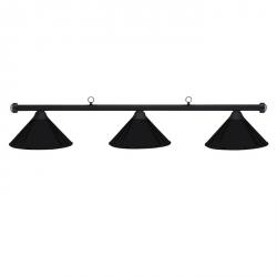 HJ Scott Matte Black Billiard Light - Black Shade